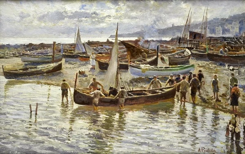  88-Attilio Pratella pescatori, porto 
